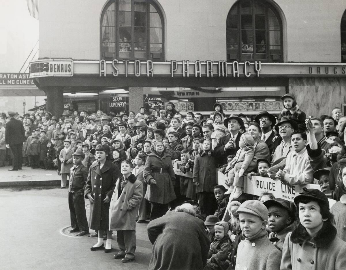 Crowd Watching Macy's Thanksgiving Parade