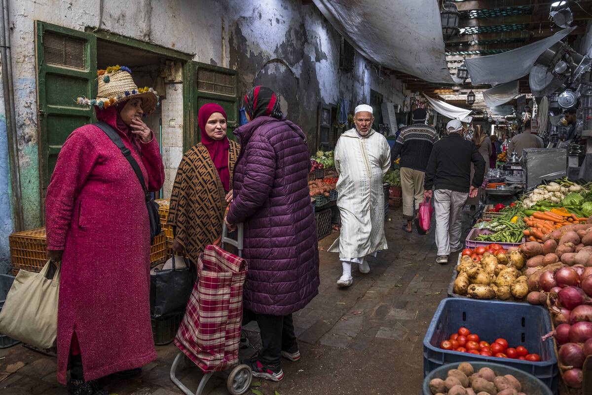 Daily street life in the Medina of Tétouan, Morocco