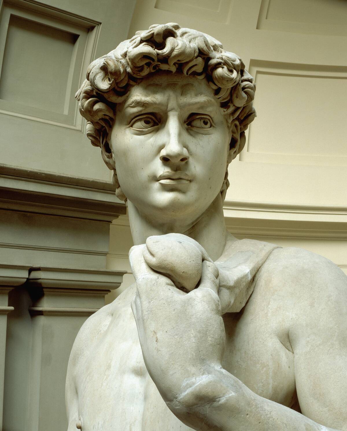 Detail of David by Michelangelo