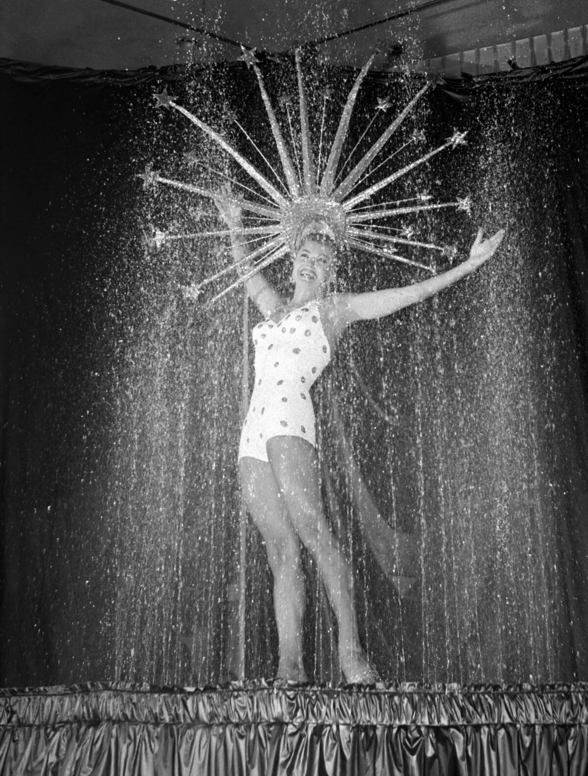 Esther Williams Performs In Night Club