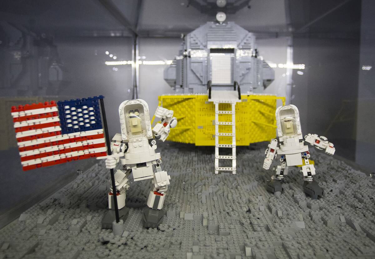 Exhibition building with Lego bricks in Warsaw