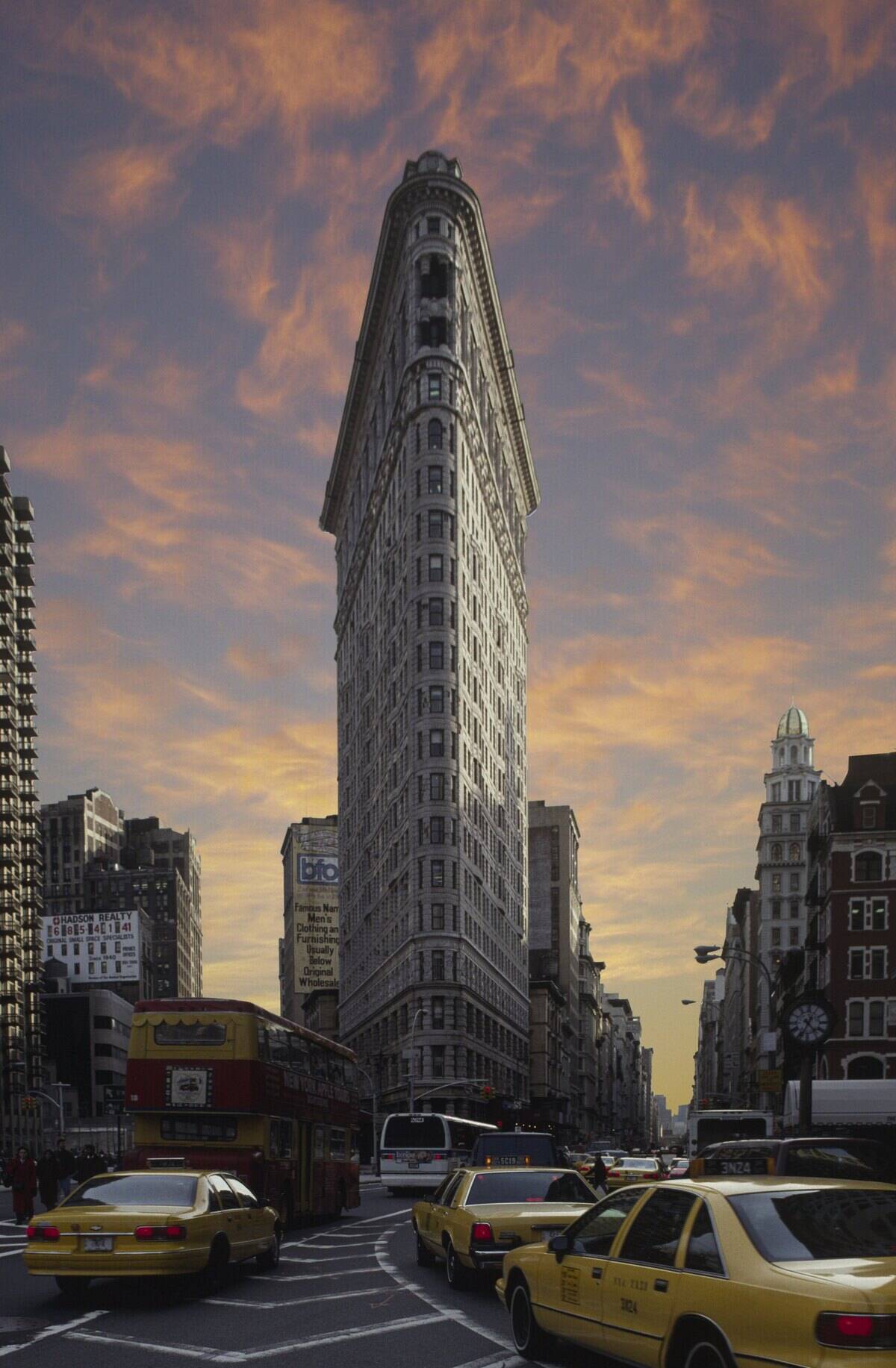 Flatiron Building At Sunset