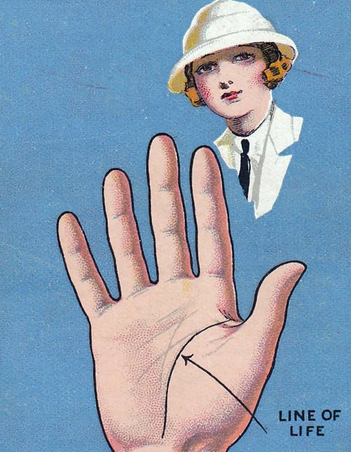 Fortune Telling, Palmistry series, Major Drapkin Collectible Tobacco Card, 1927