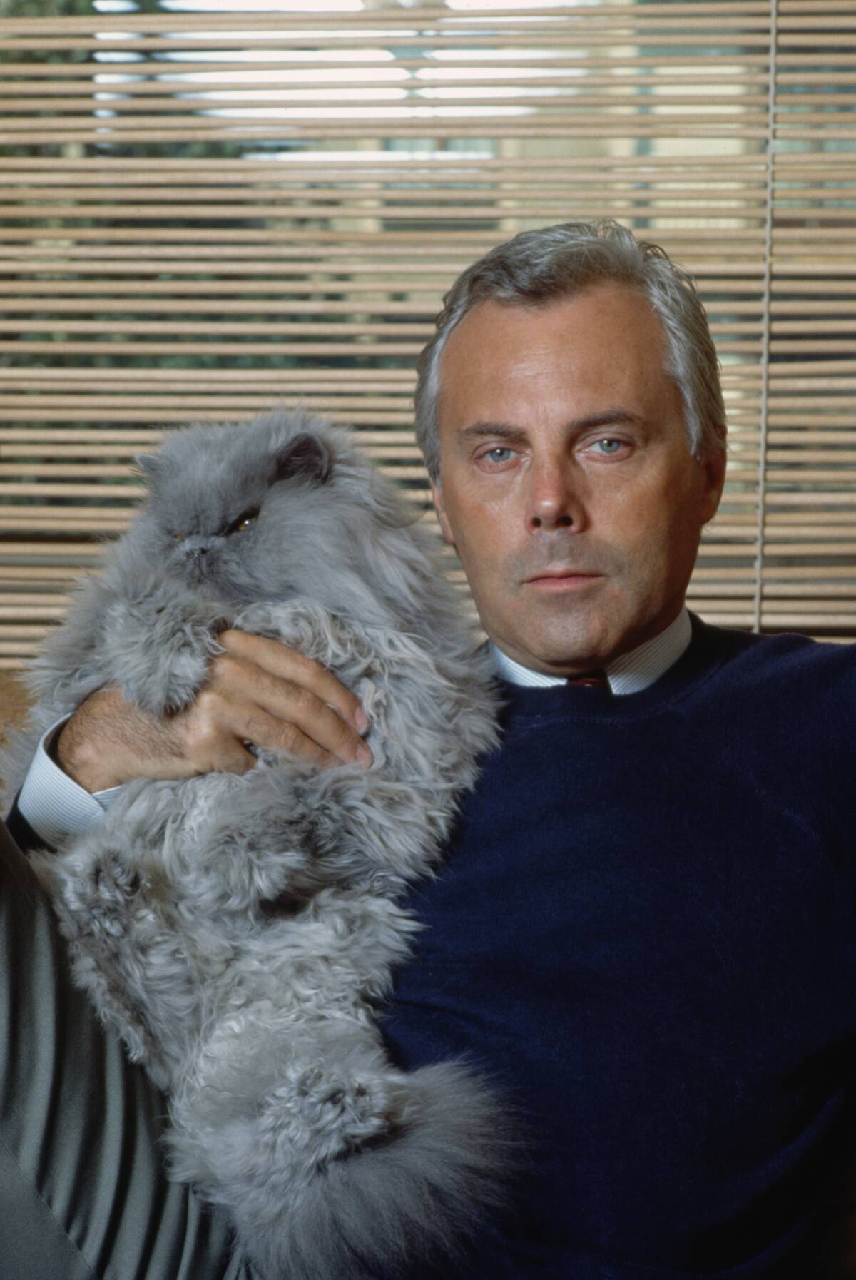 Giorgio Armani and Cat