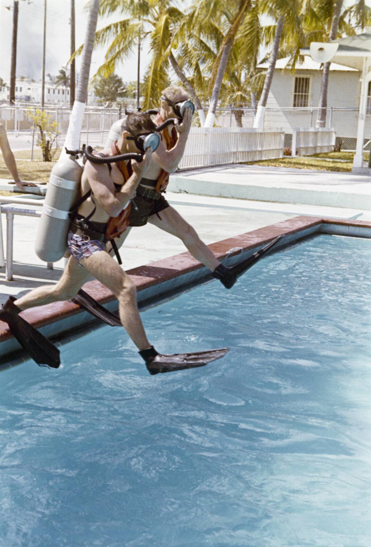NASA Astronauts At Training Pool