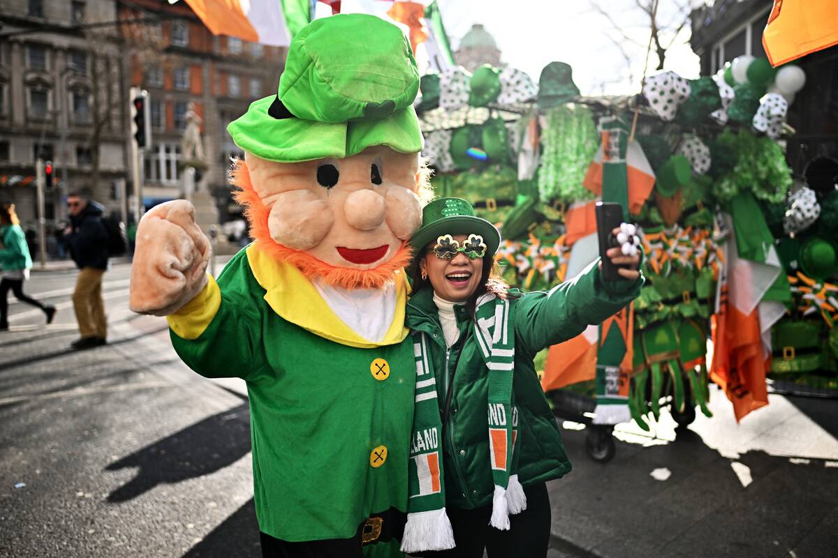 St Patrick's Day Parade Takes Place in Dublin