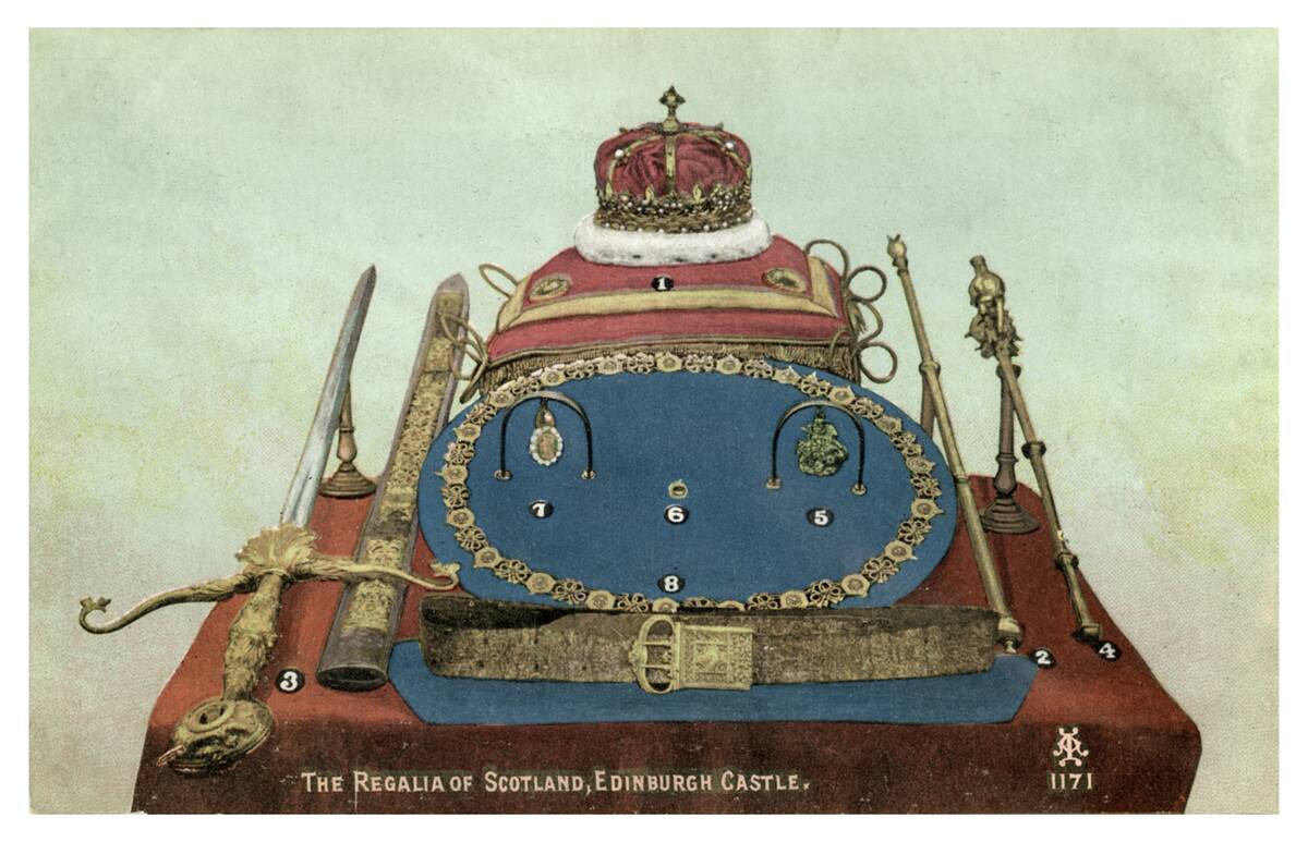 'The Regalia of Scotland, Edinburgh Castle', 19th or 20th century.