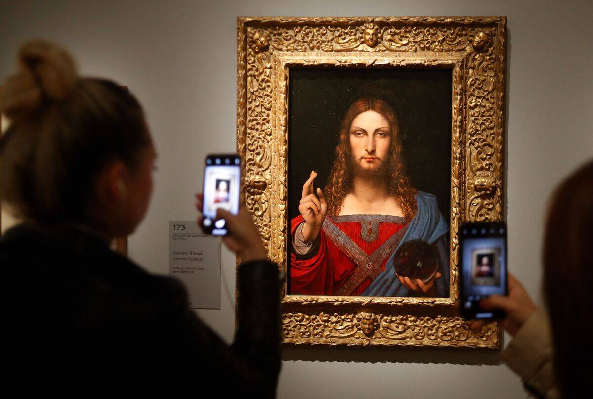TOPSHOT-FRANCE-LEONARDO DA VINCI-PAINTING-EXHIBITION