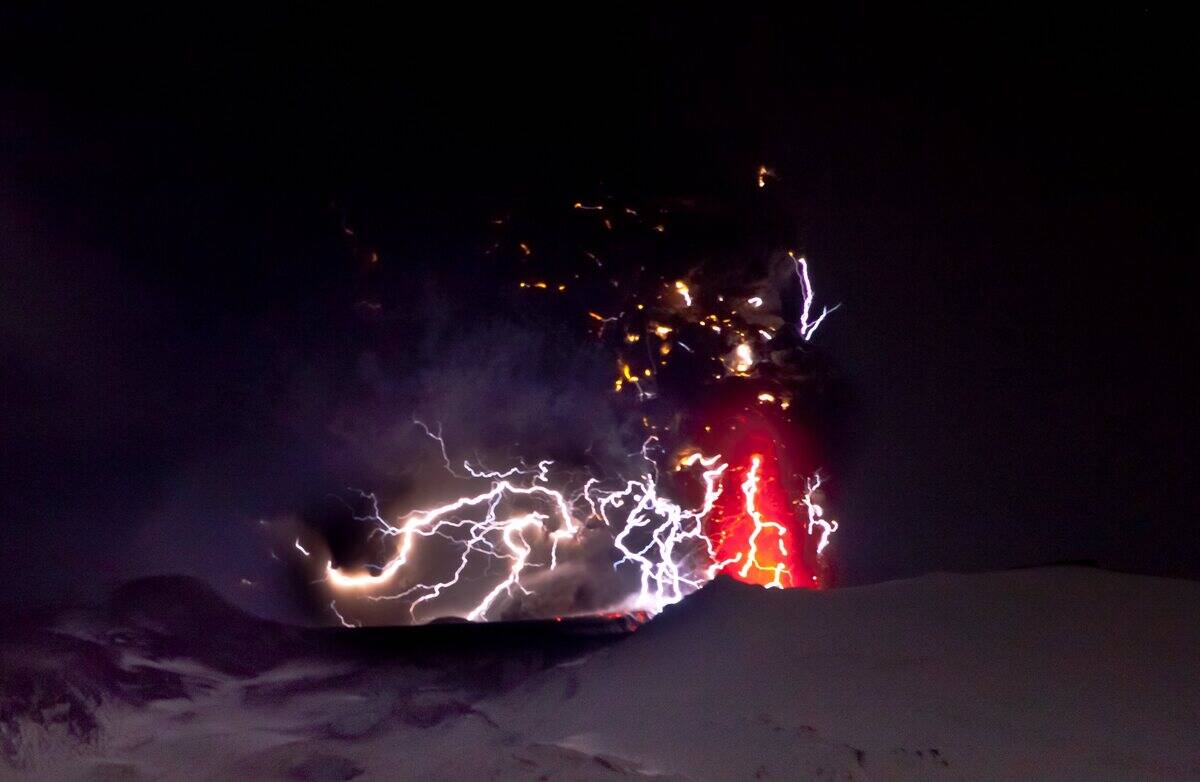 Volcano Erupts In Iceland