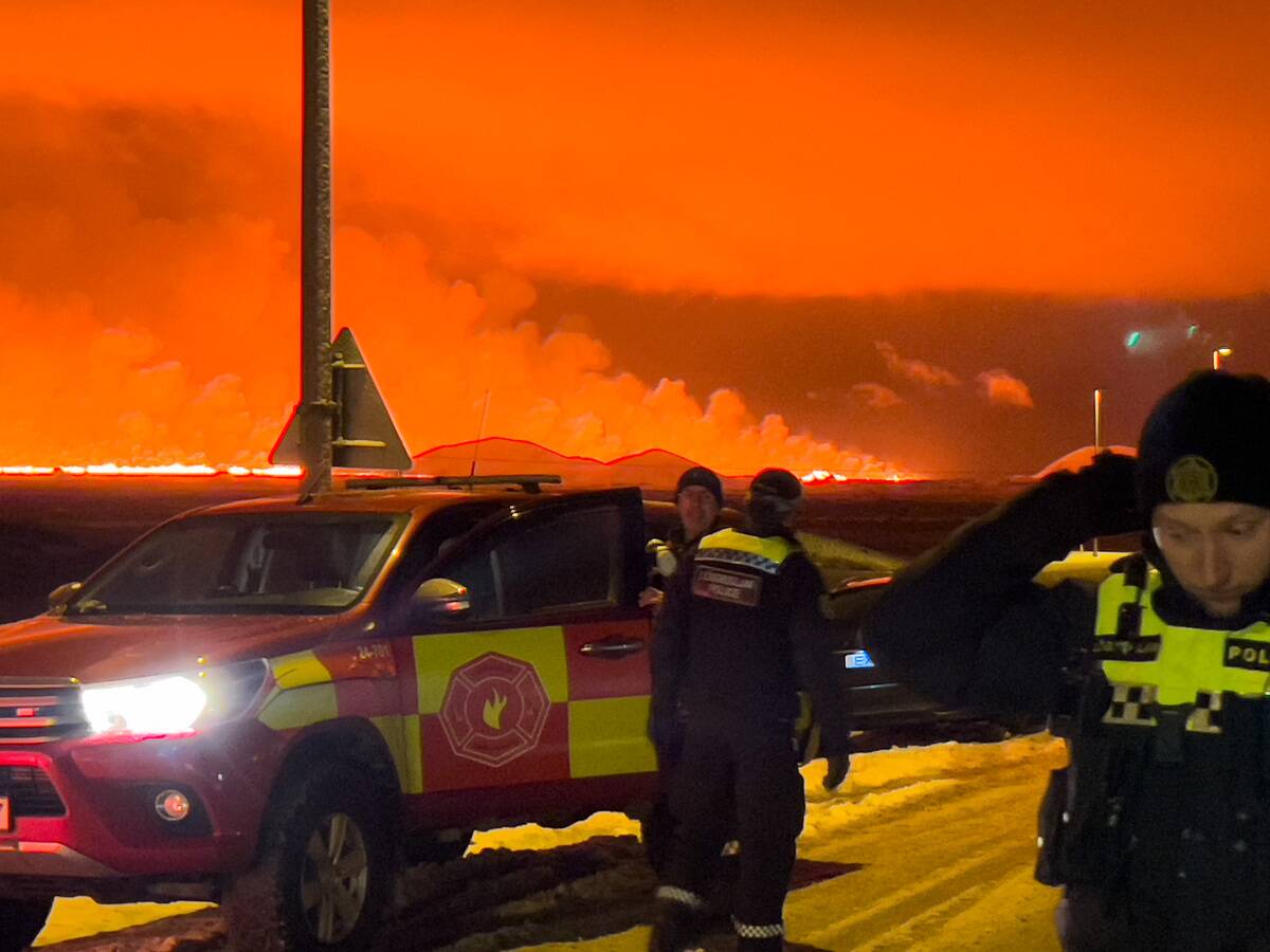 Volcano Erupts Near Grindavik