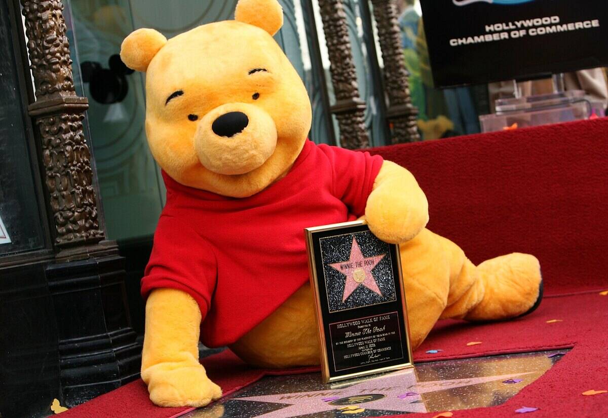 Winnie The Pooh Receives A Star On Hollywood Walk of Fame