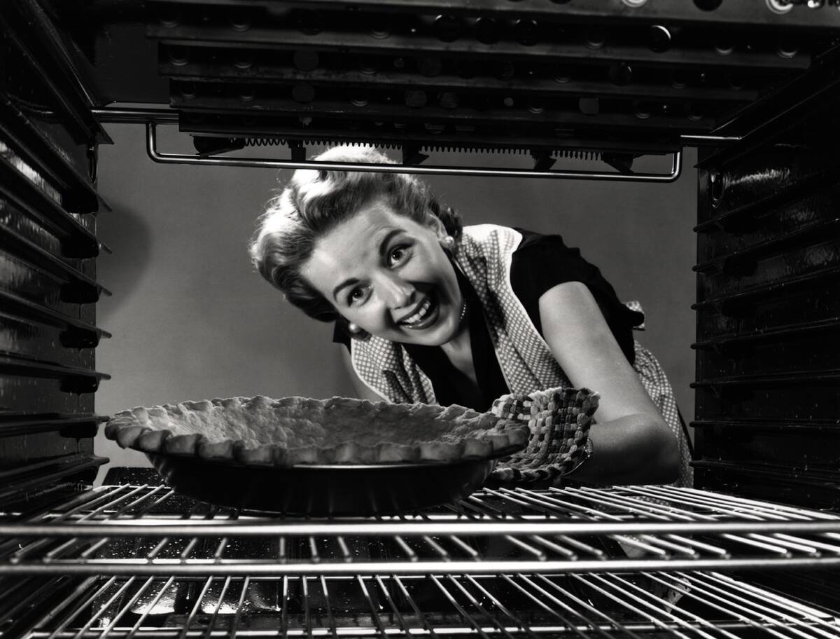 Woman Baking Apple Pie