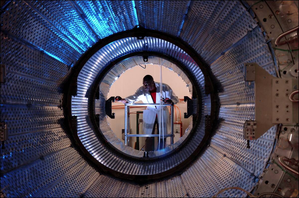 At the heart of the LHC (Large Hadron Collider).