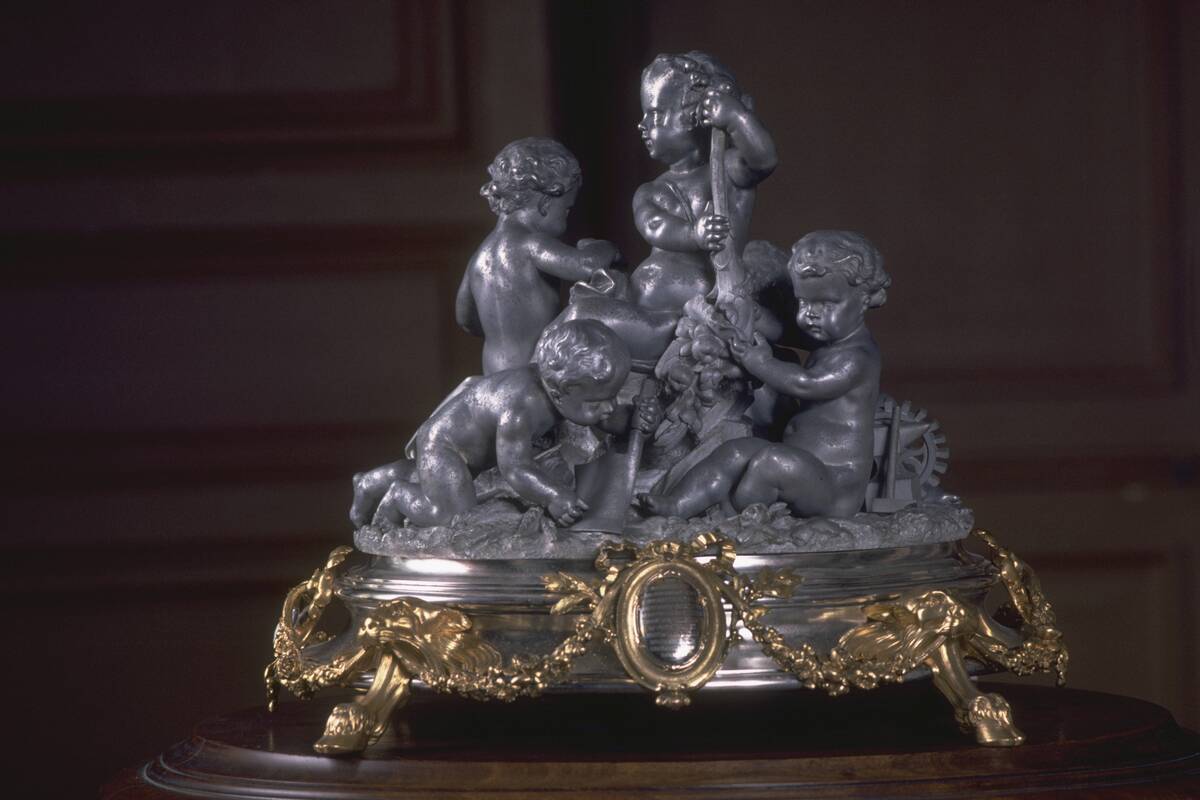 Centerpiece of Gold and Aluminum Presented to Napoleon III