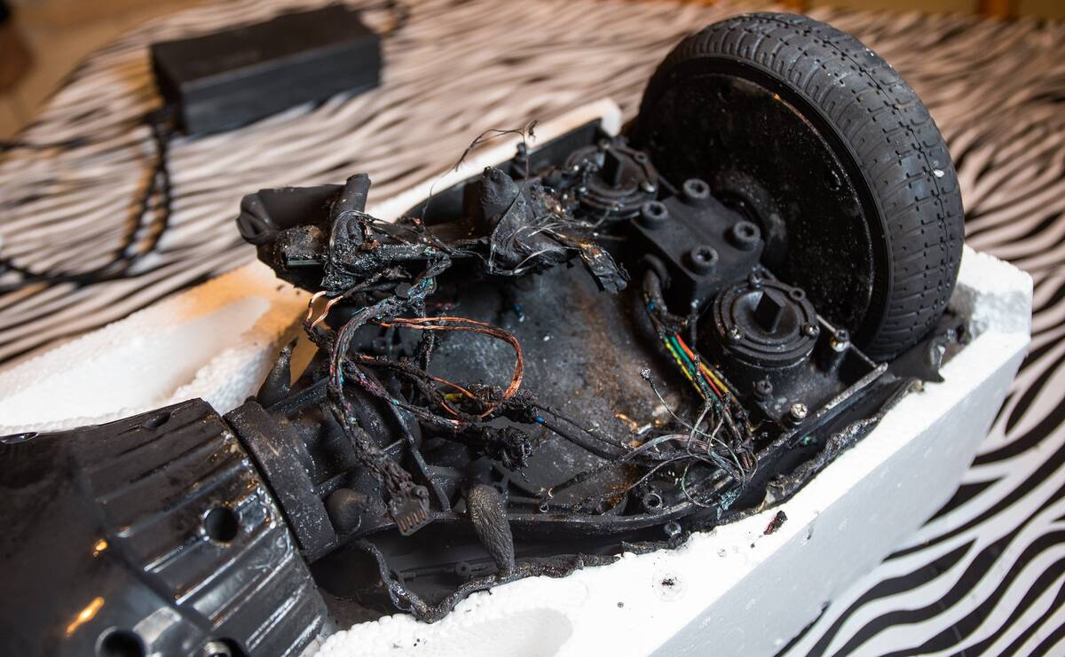 Exploding hoverboard causes fire in home