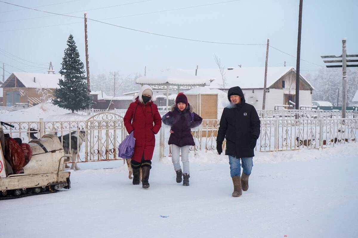 Extreme cold weather in Russia's Oymyakon