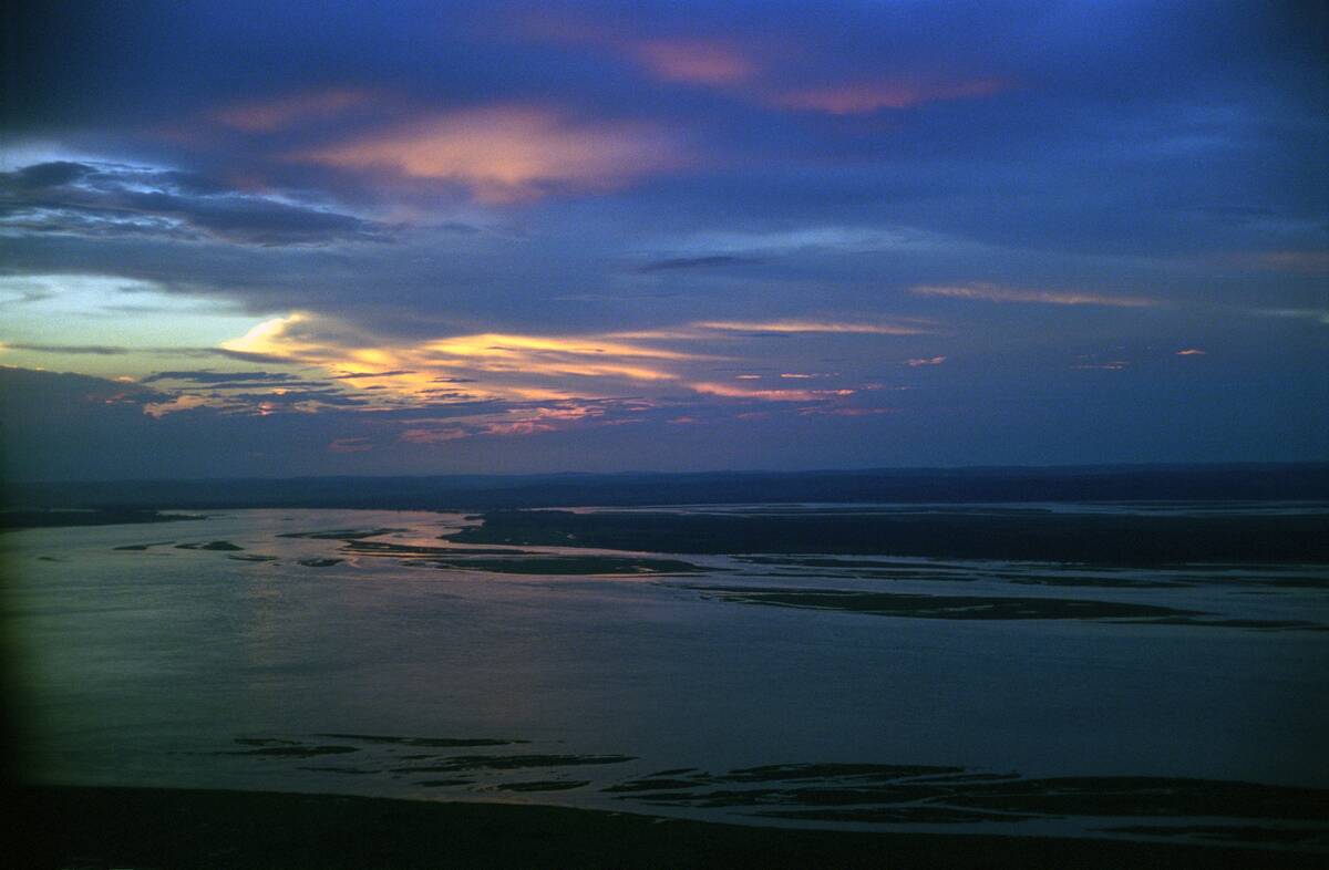 Flying Into The Kinshasa Sunset