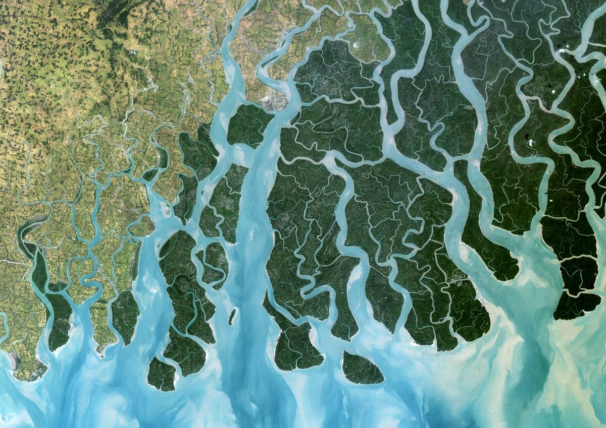Ganges Delta, India And Bangladesh, True Colour Satellite Image