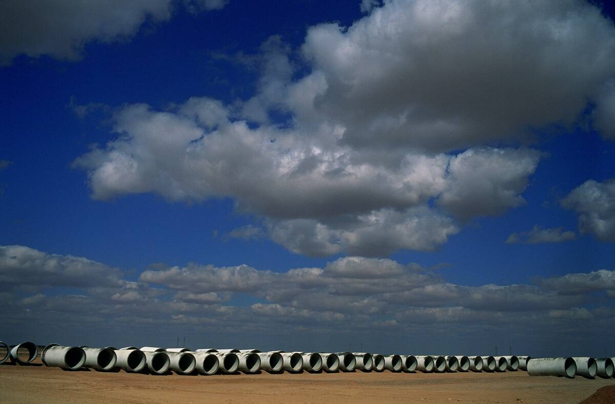 Golden Water In The Desert