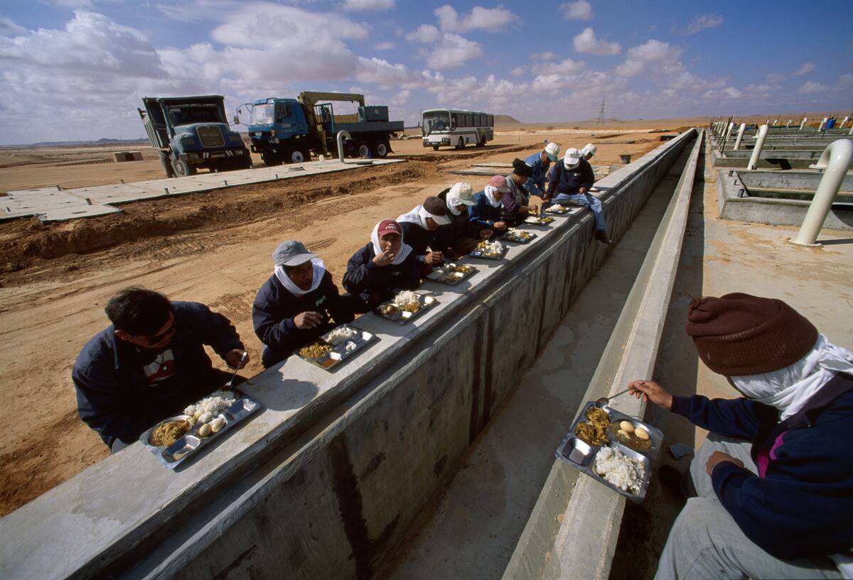 Golden Water In The Desert