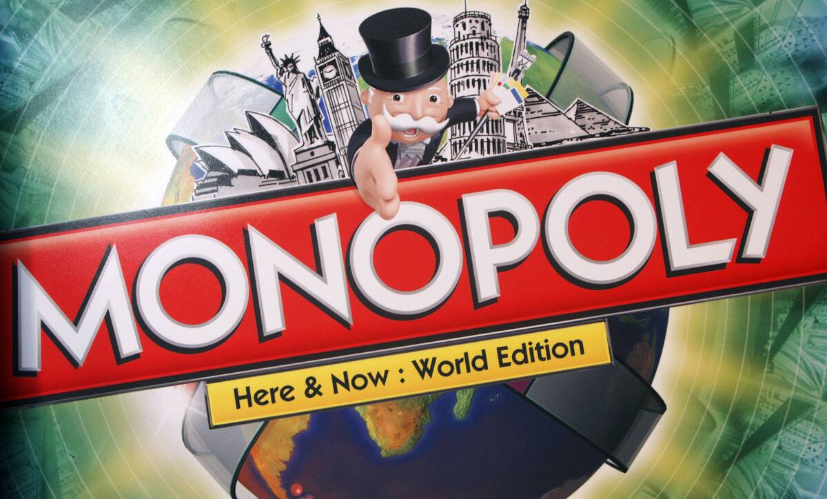 Hasbro Inc.'s Monopoly board game is displayed during the Ha