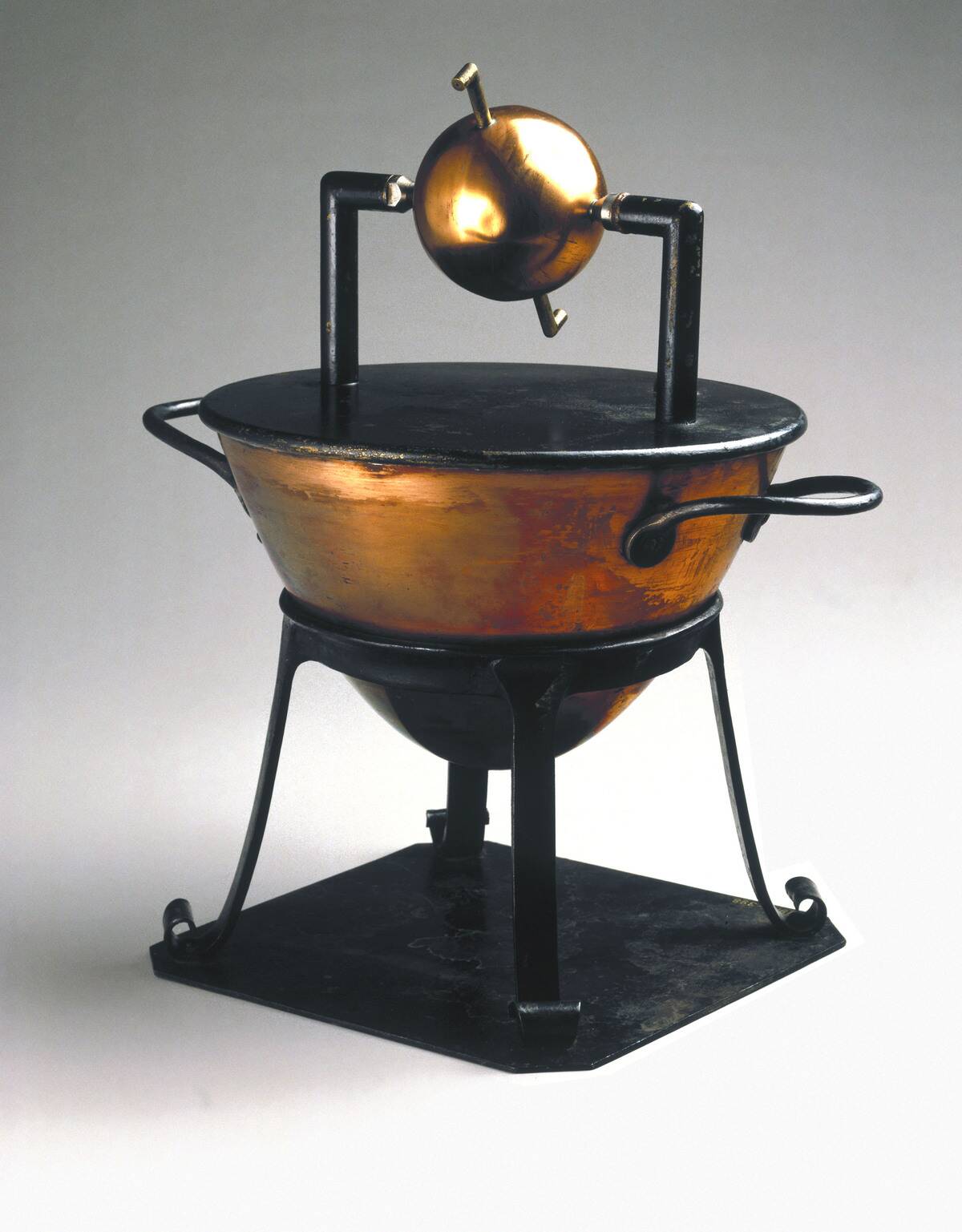 Heros Aeolipile and steam boiler, 1st century BC.