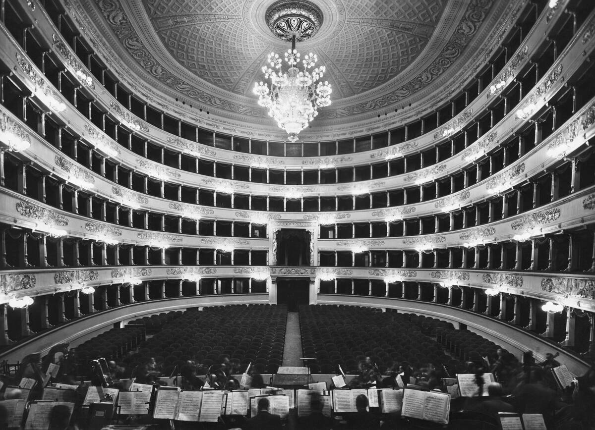 Interior of La Scala Opera House