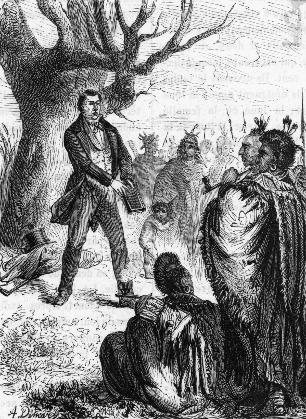 Joseph Smith Preaching To Nat. Americans