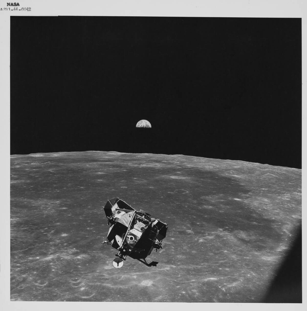 Lunar Module Above The Moon