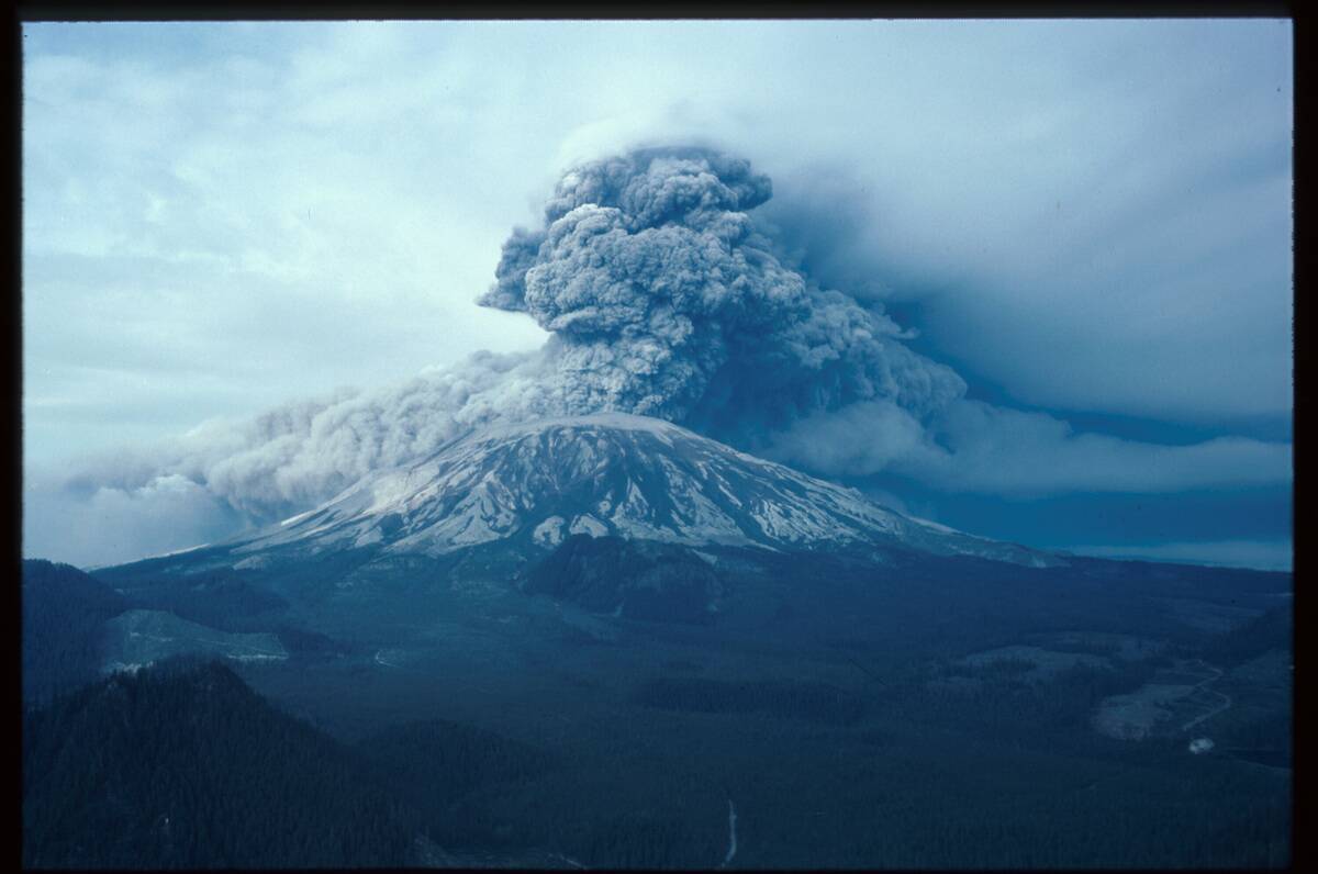 Mount Saint Helens Erupts