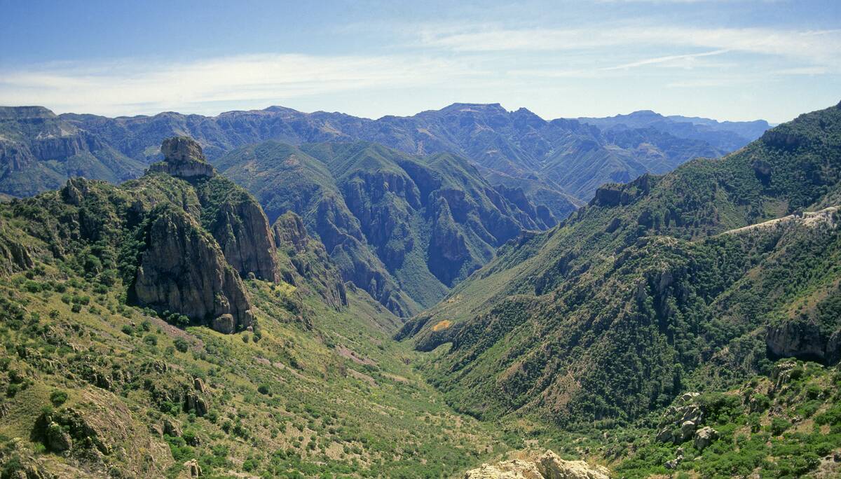 Overview of Copper Canyon, Mexico