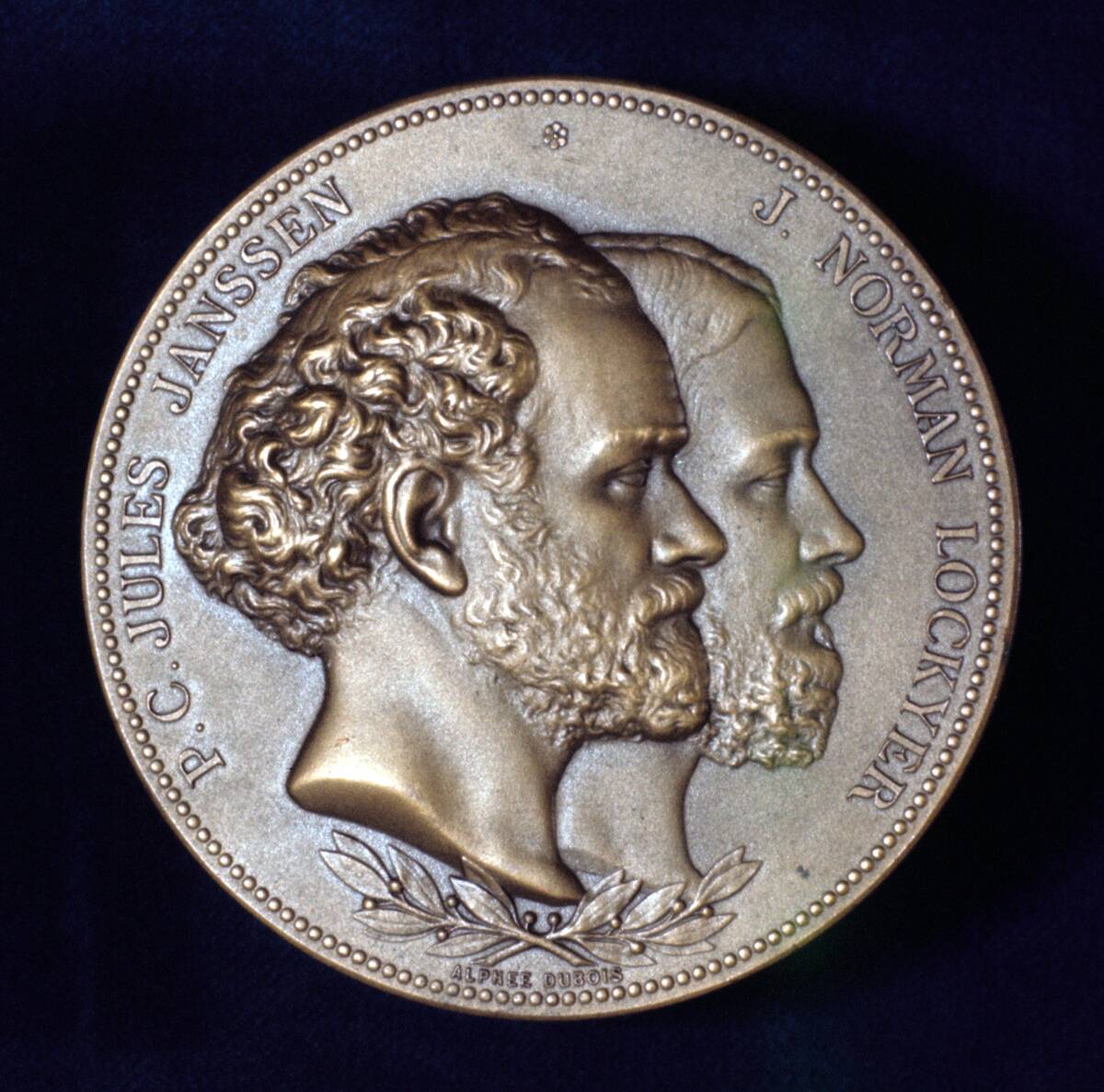 Pierre Janssen and Joseph Norman Lockyer, French and English astronomers, 1868.