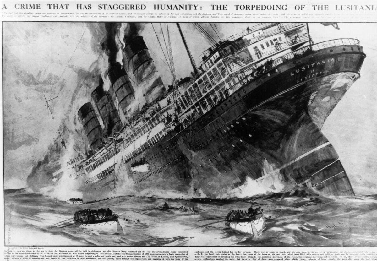 Sinking Lusitania