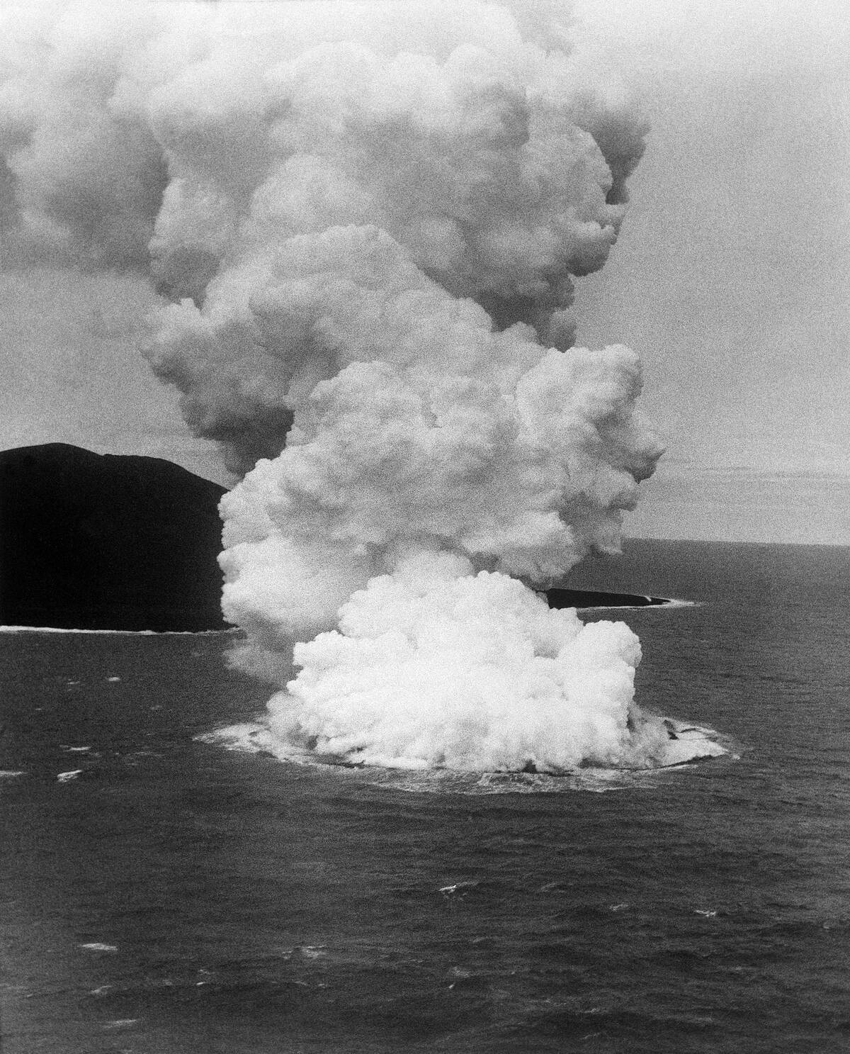 Smoke Billows from Volcano