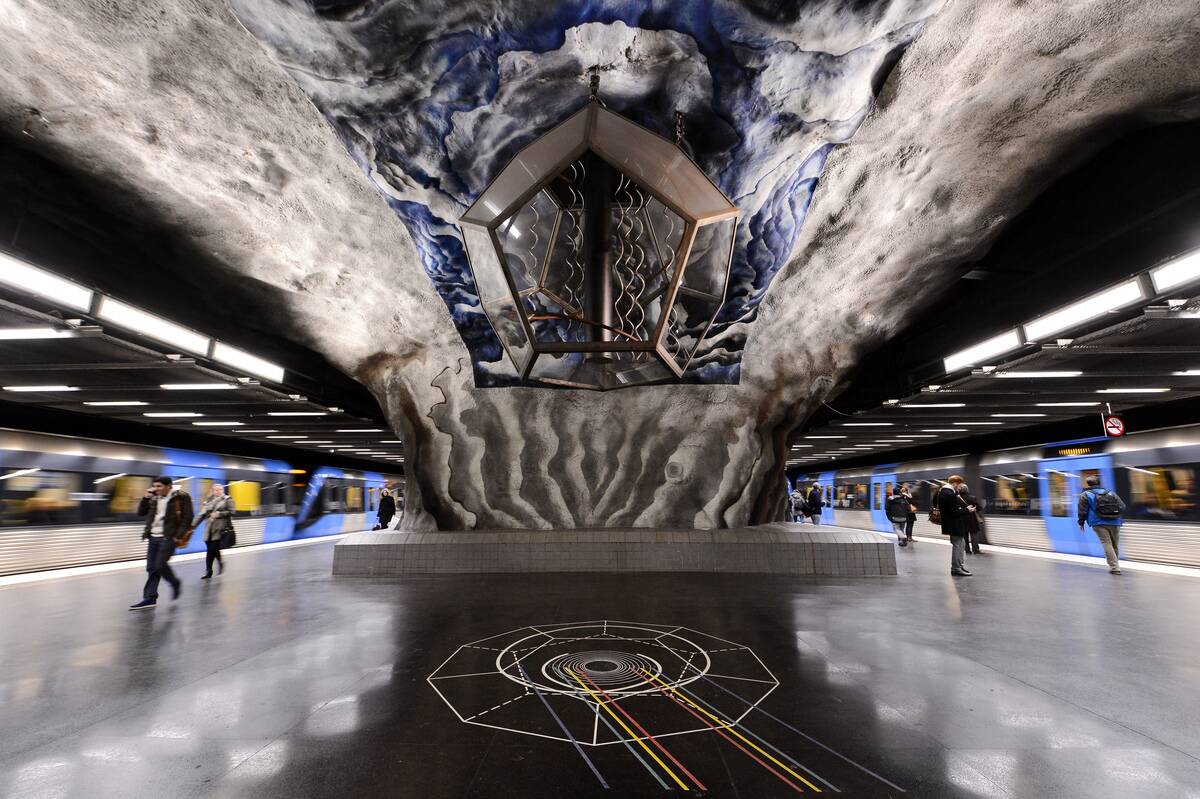 SWEDEN-STOCKHOLM-SUBWAY-ART