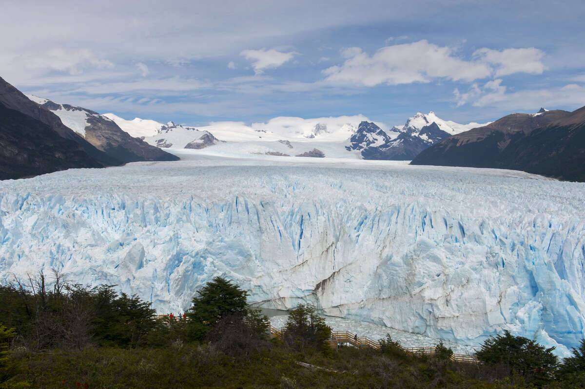 View of Perito Moreno Glacier in Los Glaciares National Park...