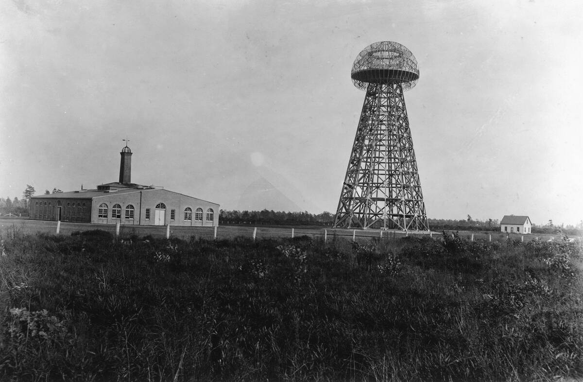 View of the Tesla Wireless Broadcasting Tower