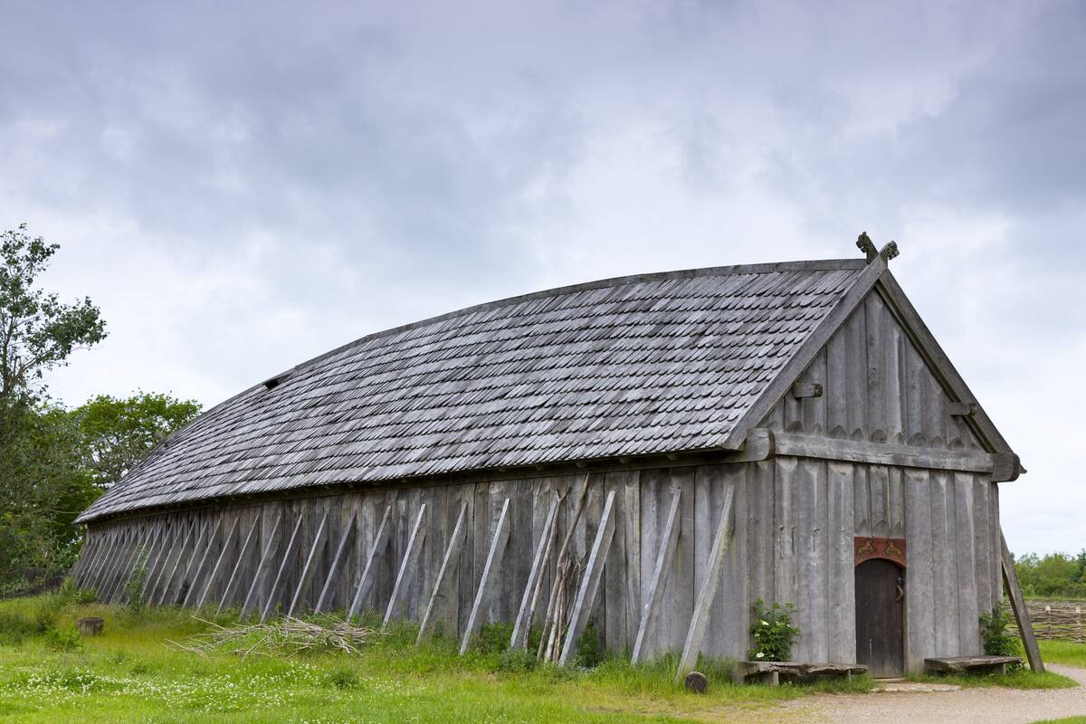 Viking Long House in Denmark