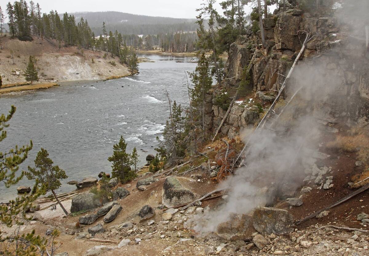 Yellowstone River Near Mud Volcano
