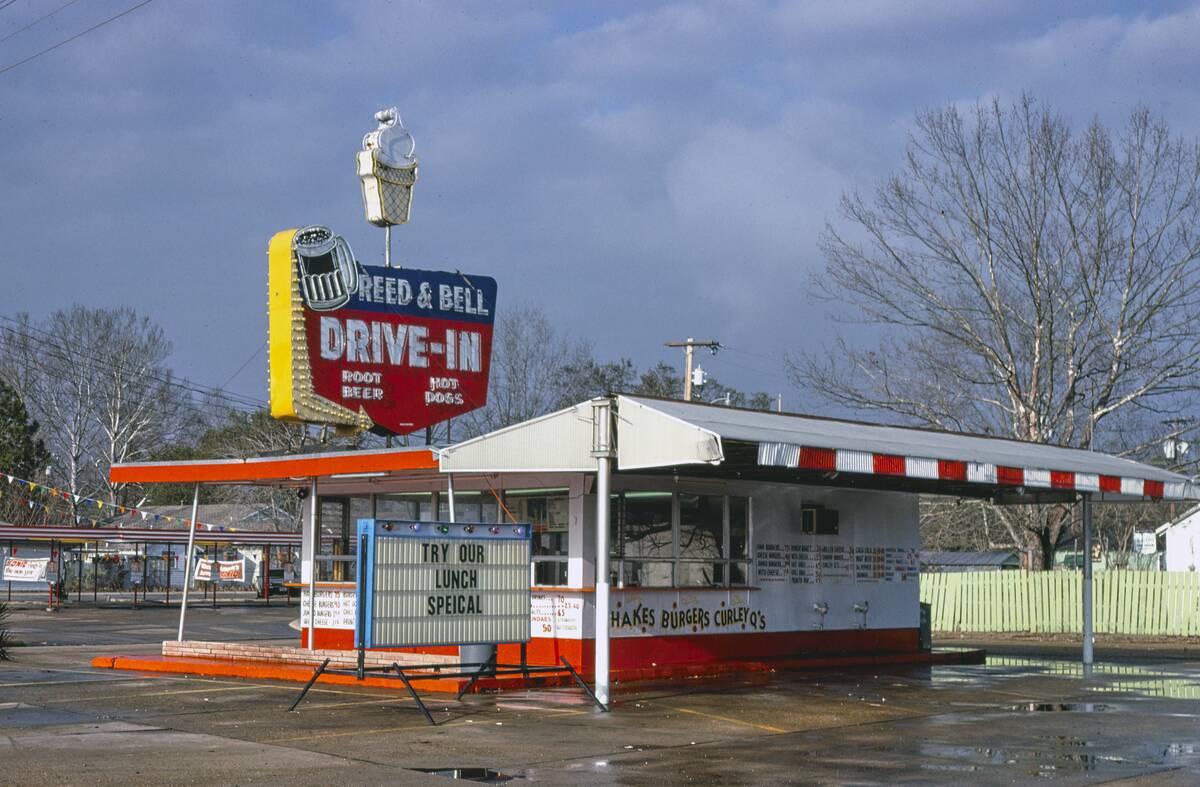 1970s America - Reed & Bell Drive-in, Alexandria, Louisiana 1979