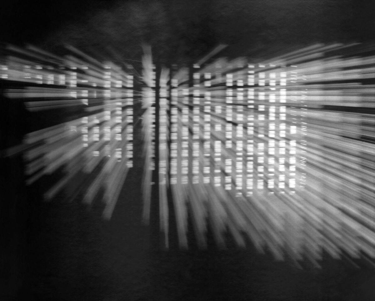 Artistic Image of NYC office building in 1978