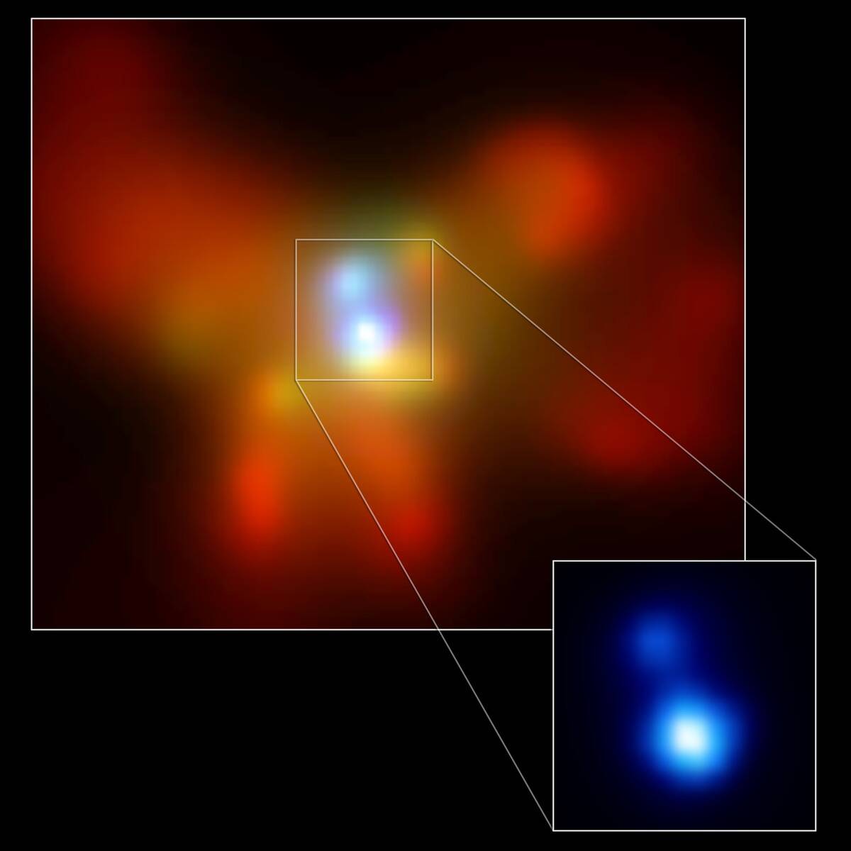 Chandra Uncovers Two Black Holes In Same Galaxy