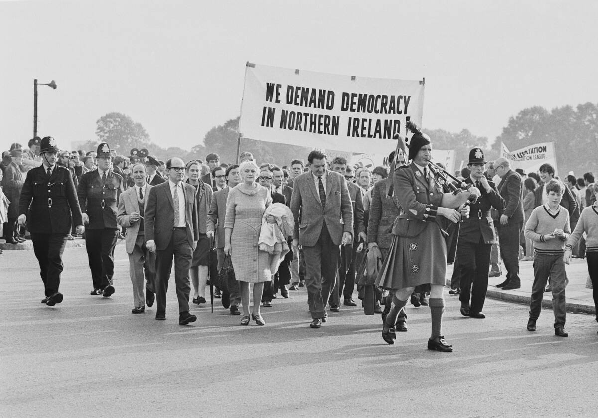 Civil Rights For Northern Ireland Protest March