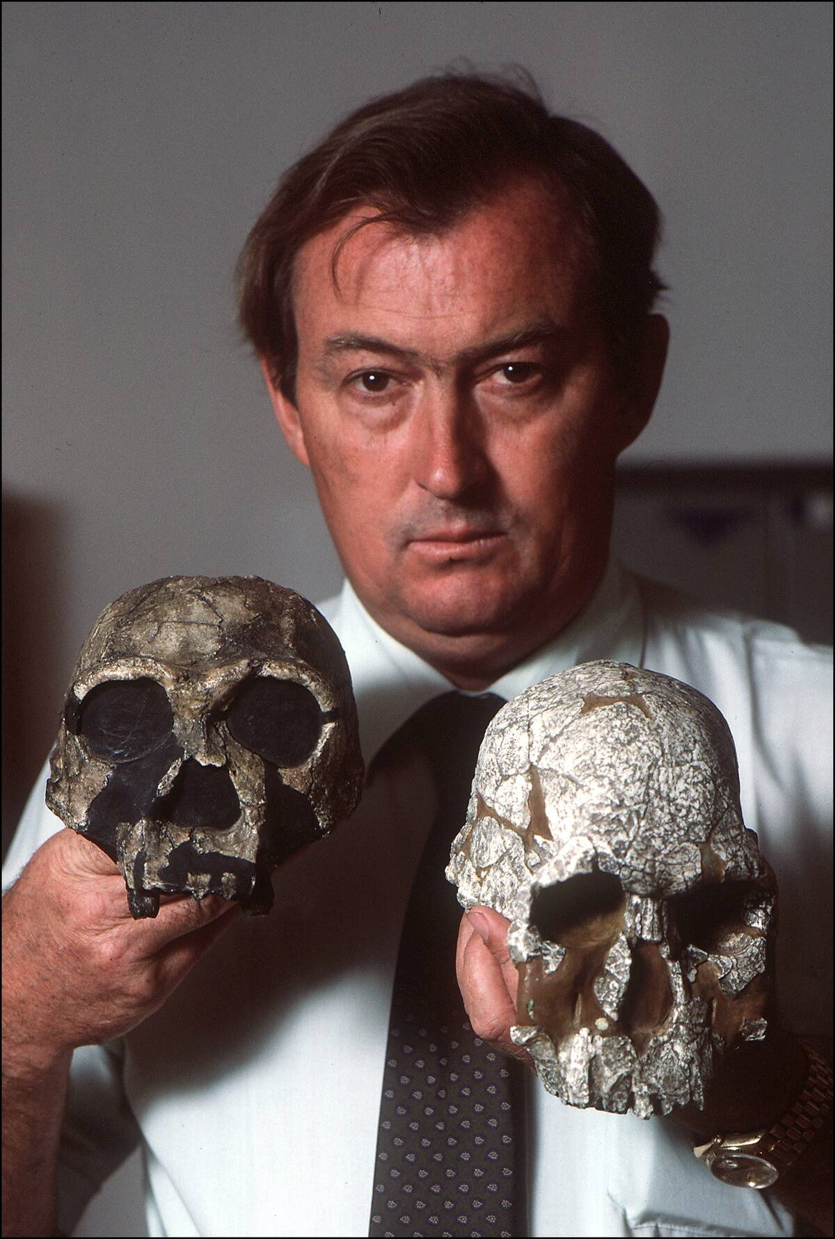 Dr Richard Leakey, Homo Erectus in Kenya in October,1985.