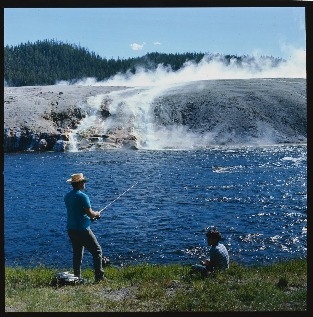 Fishing in the Firehole River