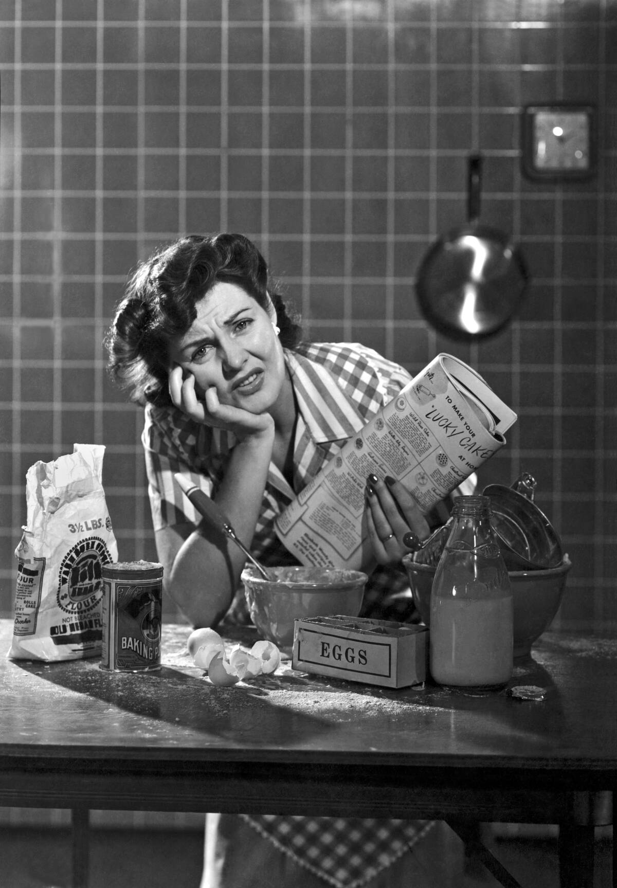 Frustrated Woman Baker