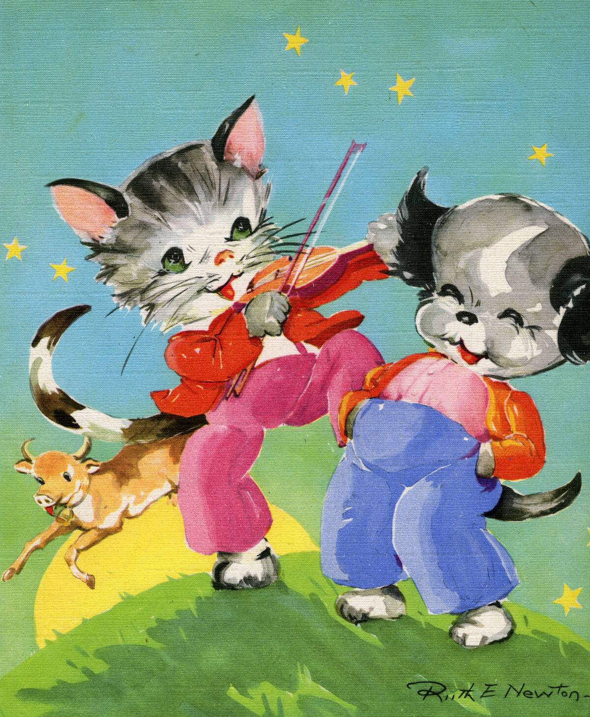 Hey Diddle Diddle Illustration