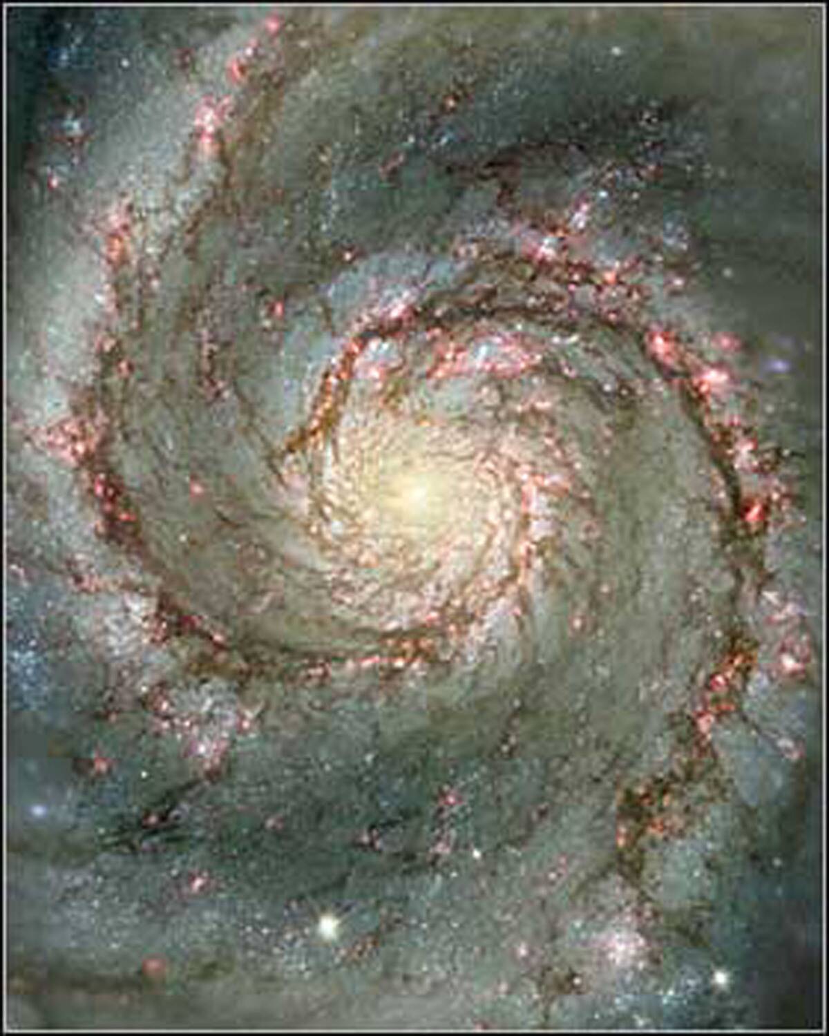 Hubble Telescope Image of the Whirlpool Galaxy