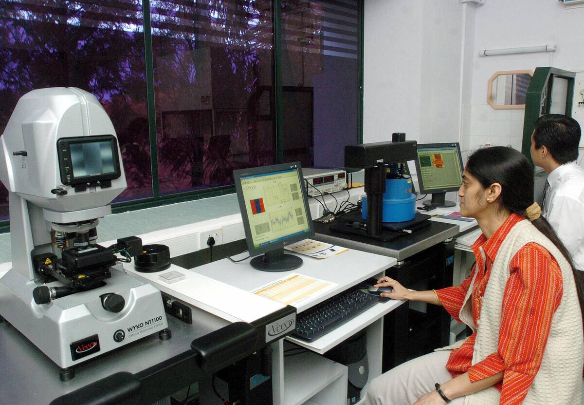 Indian scientist Gargi Raina works on a