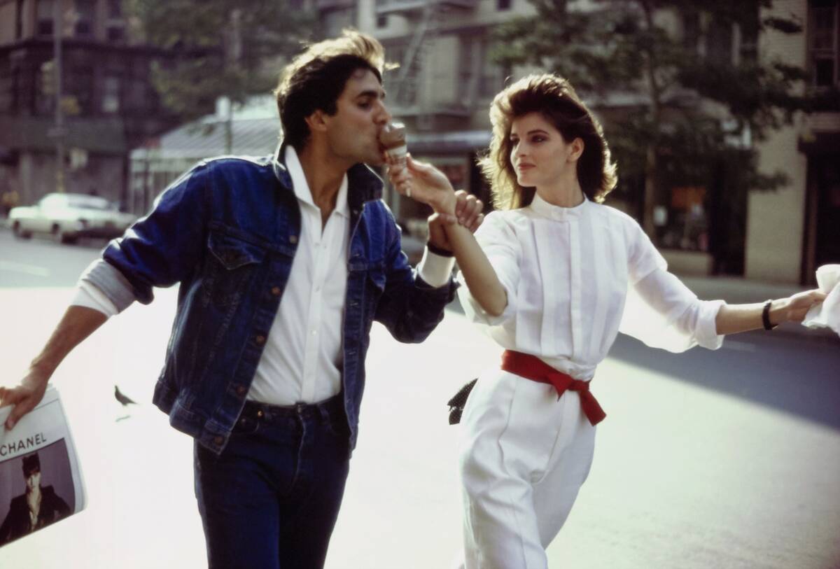 Joan Severance and Male Model Eat Ice Cream, Vogue